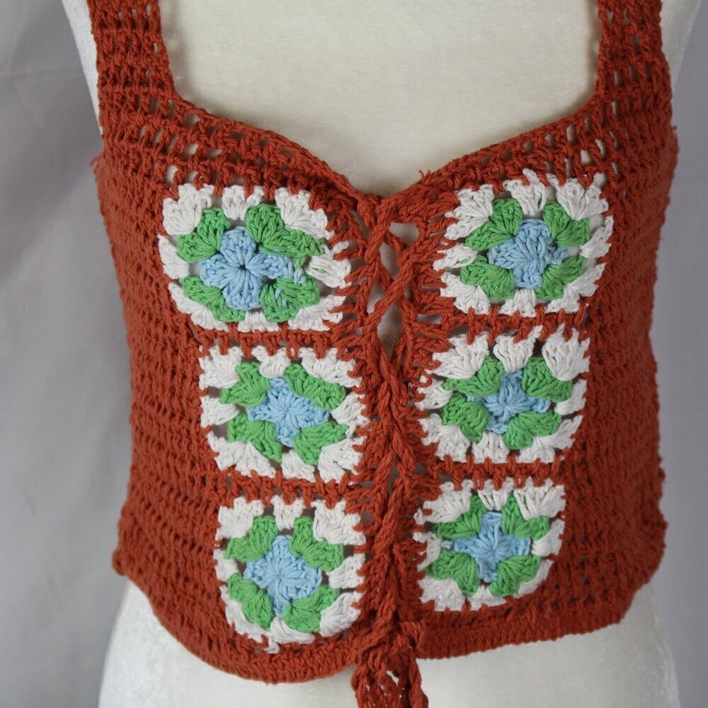 NWT ASOS Design Crochet lace up tank - Picture 6 of 11